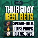 Thursday's BEST BETS: Thursday Night Football Picks + Guardians-White Sox Bets