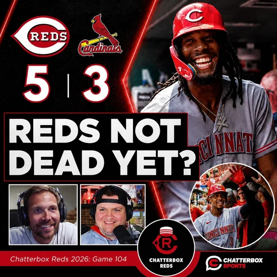 Game 104 - Reds 5, Cardinals 3 (Reds Win THIRD STRAIGHT Series to Start Second Half)