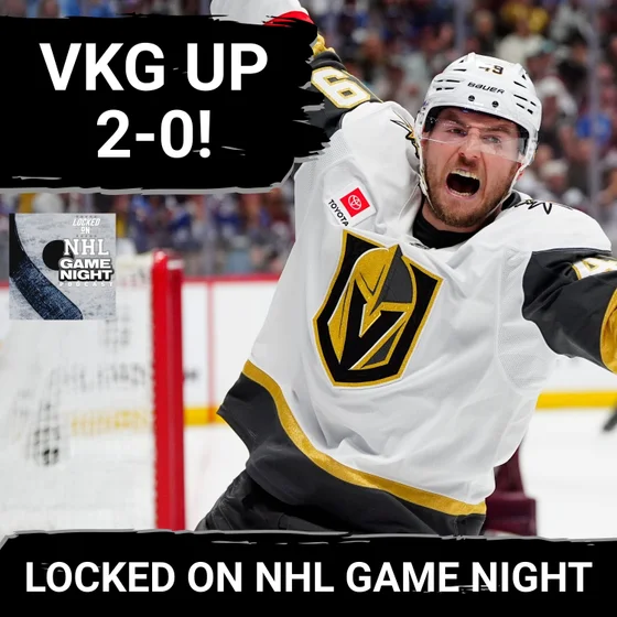 GAME NIGHT: Golden Knights STUN the Avs in Colorado with BIG third period. NHL's top team DOWN 0-2