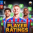 Player Ratings: Crystal Palace 1 - 0 Rayo Vallecano