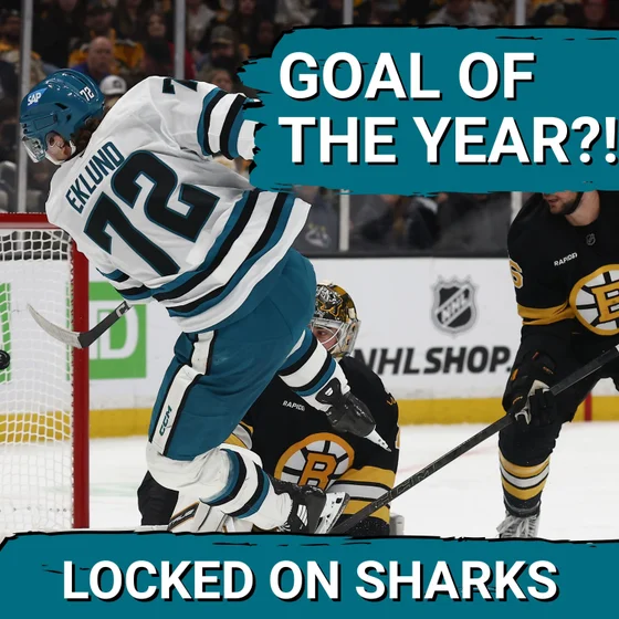 REDEMPTION: San Jose Sharks' William Eklund SILENCES Doubters With Goal of the Year vs Bruins