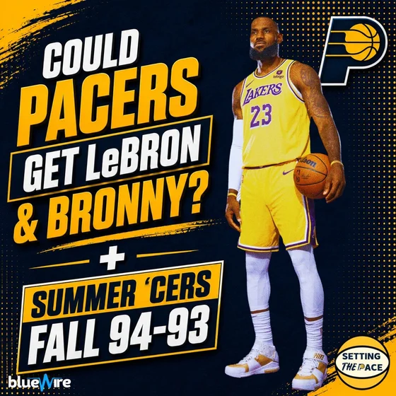 Could the Pacers Get LeBron James & Bronny? + Pacers Fall to Raptors in Summer League Recap