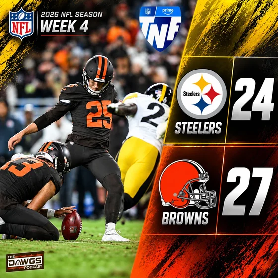 Steelers x Browns: Week 4 Game Reactions - VICTORY FRIDAY! - Cleveland Browns Podcast for 10/2/26