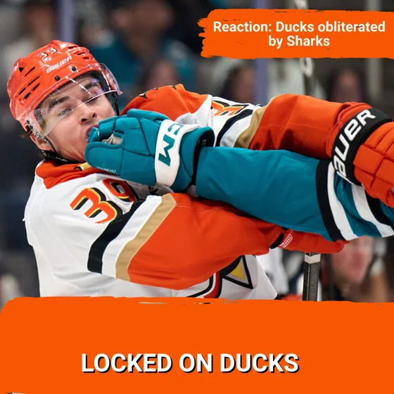 REACTION: Ducks obliterated by Sharks