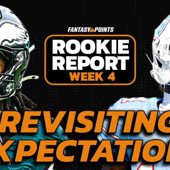 Week 4 Rookie Report: Which Players Are Actually Legit? Revisiting Our 2026 Rookie Expectations!