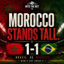 Morocco Stands Tall Against Brazil