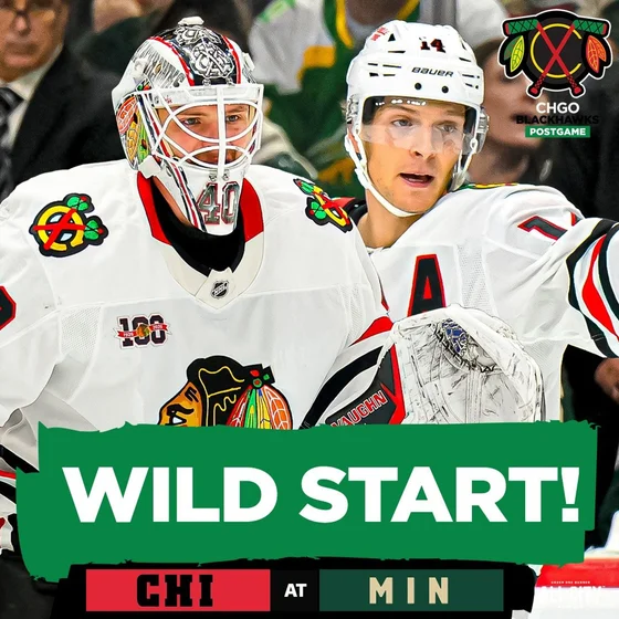BLACKHAWKS POSTGAME: Chicago Battles Minnesota to OT in Preseason Opener Loss | CHGO Blackhawks
