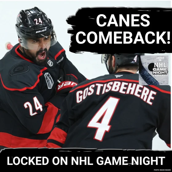 GAME NIGHT: Canes RALLY with 2 power play goals to STUN the Golden Knights, even the Finals at 1-1
