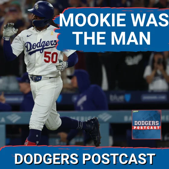 DODGERS POSTCAST Mookie Betts helps the Dodgers complete the sweep with an 8th inning 3 run shot.