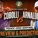 French Open semi final preview: Flavio Cobolli vs Matteo Arnaldi