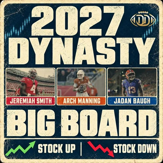 2027 NFL Draft Dynasty Rookie Big Board: The Class Looks INSANE