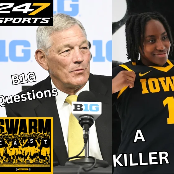 B1G Questions for Kirk Ferentz at B1G Media Days, Iowa WBB Got a KILLER in Dani Carnegie | Swarmcast