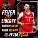 Fever Defeat Liberty, Timpson Starting & Stephanie White Goes Off
