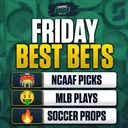 Friday BEST BETS: College Football Picks + MLB Bets + Soccer Props