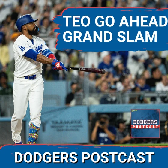 DODGERS POSTCAST: Dodgers doing nothing at the plate get a game changing SHOT from Teo Hernandez