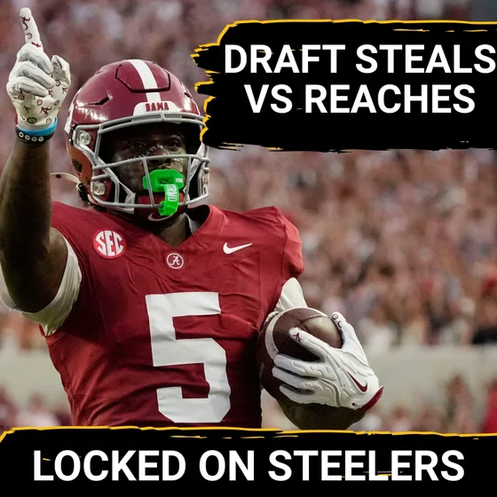 Steelers Draft Steals/Reaches: Germie Bernard, Gennings Dunker Best Picks | Drew Allar Way Too Early