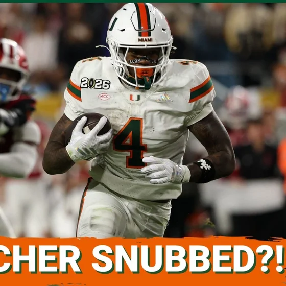 SNUBBED: Miami Hurricanes Fans EXPLODE Over Mark Fletcher Omission in Top RB Rankings