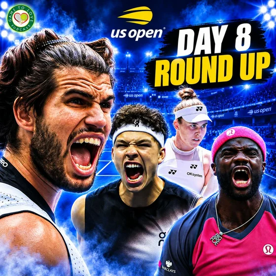 ALCARAZ & SHELTON DOMINATE! 🔥 TIAFOE STUNS MEDVEDEV | US Open 2026 Day 8 | GTL Tennis Podcast