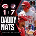 Game 117 - Nationals 7, Reds 1 (Reds SWEPT by Nats)