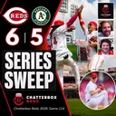 Game 114 - Reds 6, A's 5 (Reds SWEEP The A's, Claim TWO New Pitchers)