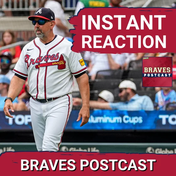 BRAVES POSTCAST: Reynaldo López, Atlanta Braves EMBARRASSED by San Diego Padres in gm2 LIVE REACTION