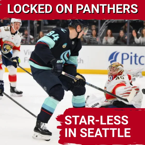NO FINISH: Panthers couldn't bury early chances in Seattle. Kraken bottom six did the damage