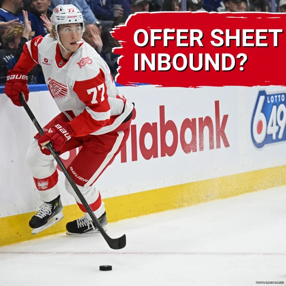 Is Simon Edvinsson at risk of an offer sheet? Dylan Larkin's trade list has NOT expanded