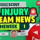 GW1: FPL Injury & Team News