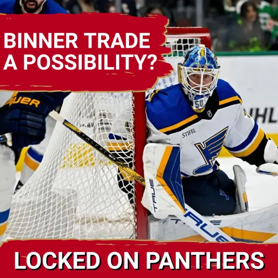 PLAN B!? Could the Panthers trade for Jordan Binnington if the negotiations with Bobrovsky go south?