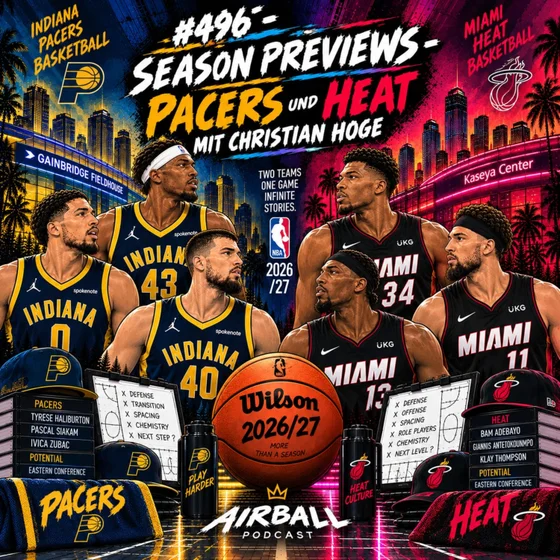 #496 - Seasonpreviews - Pacers und Heat mit Christian Hoge