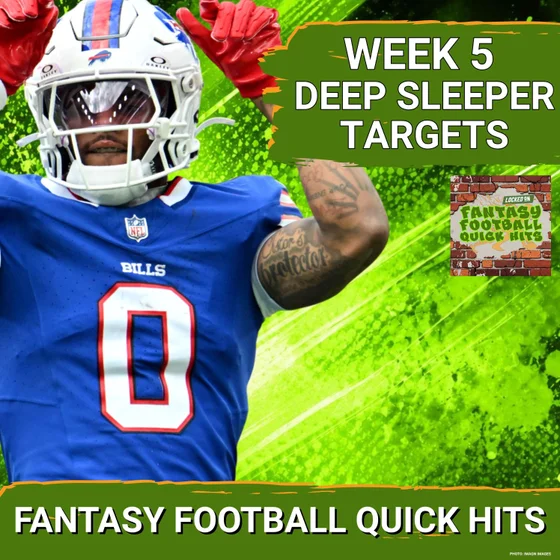 UNLOCKED: Keon Coleman and Malachi Fields DELIVER Deep Fantasy Football Week 5 Sleepers