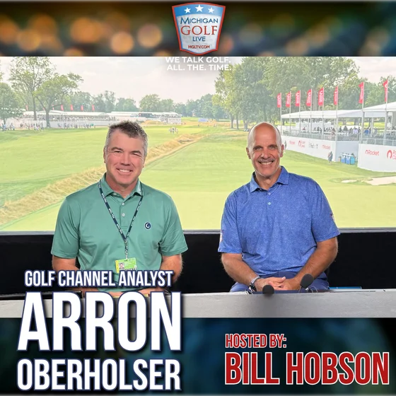 In The Golf Channel Booth With Arron Oberholser