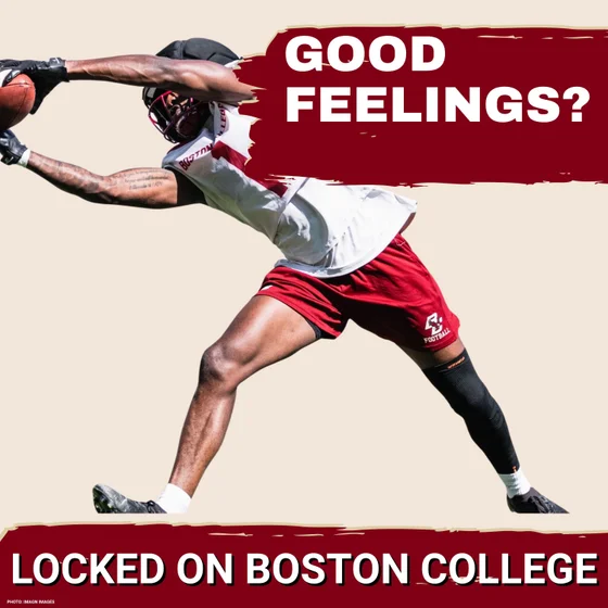 Boston College’s Mason McKenzie, Syair Torrence and Jaedn Skeete IMPRESS in First Practice