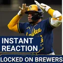 BREWERS POSTCAST: Brewers Complete Reds Sweep | Andrew Vaughn DELIVERS Late