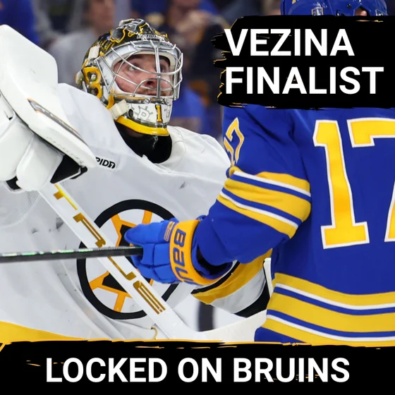 Bruins' Swayman EARNS Vezina Nod Ahead of Game 6 vs. Sabres