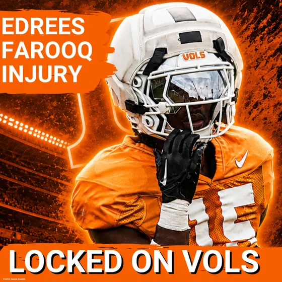 INJURY: Edrees Farooq Suffers Season-Ending Injury for Tennessee Football