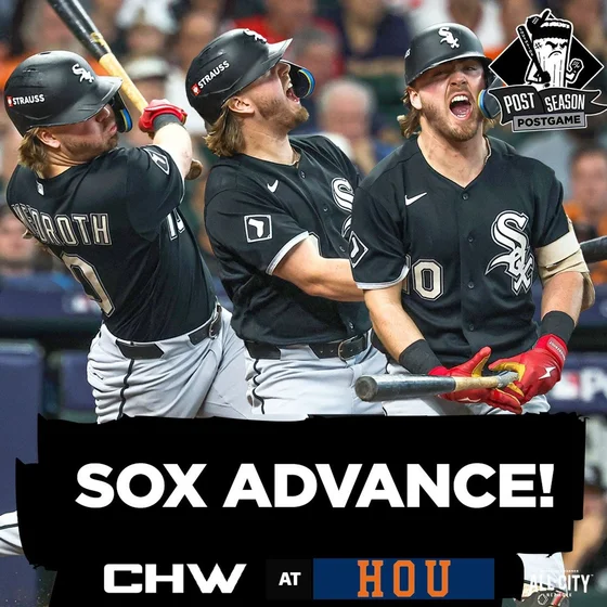 SOX POSTGAME: Chase Meidroth ADVANCES Chicago to ALDS with Win vs Astros! | CHGO White Sox