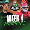 Fantasy Football - Week 4 Matchups + Start/Sits, Wheel of Shame! - Podcast for 10/2