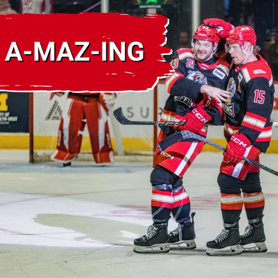 a-MAZ-ing: Carter Mazur's two-goal night gives the Griffins a 2-1 series lead over the Moose | PWHL Detroit announced