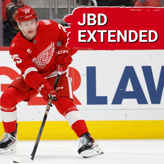 Two more years: Jacob Bernard-Docker extended | Michal Postava recalled from Grand Rapids
