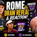 ATP & WTA Rome Draw Reaction: Sinner - Mensik possible R3 | Eala gets Frech in R1 | Rybakina's tough draw | Italian Open 2026