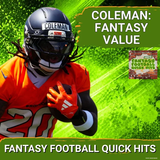 Jonah Coleman is the Sleeper RB You Need to Know in 2026