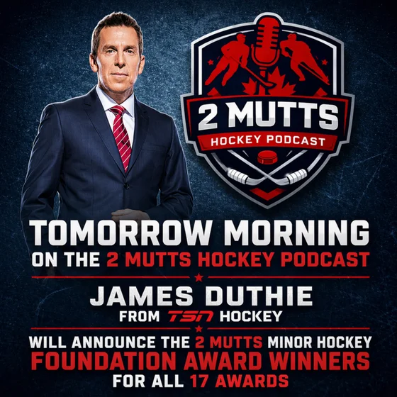 James Duthie from TSN announces the 2 Mutts Minor Hockey Foundation Awards for Kids in Alberta