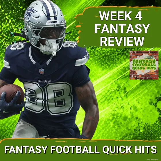 Week 4 Fantasy Headlines:Cowboys’ CeeDee Lamb TORCHES Houston Texans, Fantasy Football Explodes