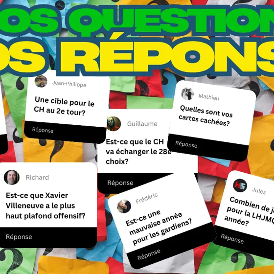 On répond à VOS questions sur le Repêchage 2026!
