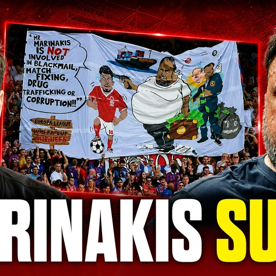 Time To Pay! Nottingham Forest Owner Marinakis Sues Crystal Palace Over Offensive Banner!