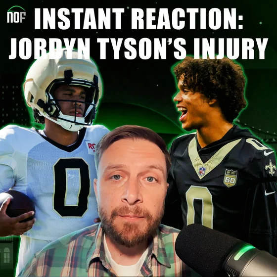 Reaction: What Does Jordyn Tyson's Injury Mean for the Saints' Offense?