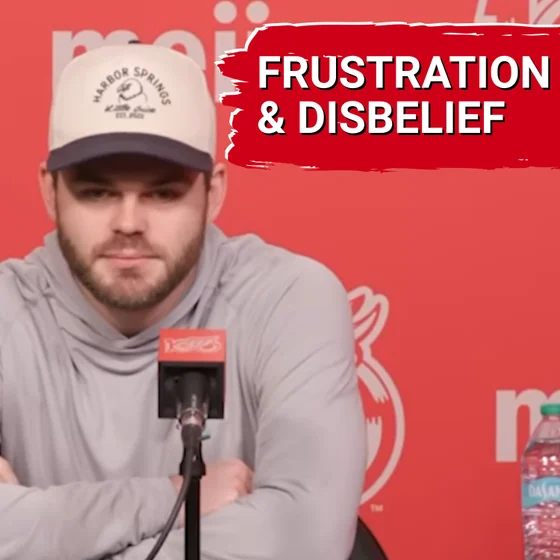 Frutration & Disbelief: The Detroit Red Wings share a common feeling during end-of-season availabilities
