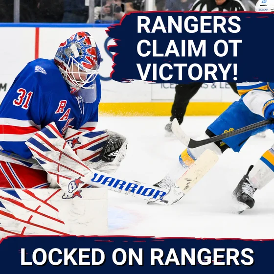 Gabe Perreault bags first goal, Rangers beat Blues on J.T. Miller overtime winner!!