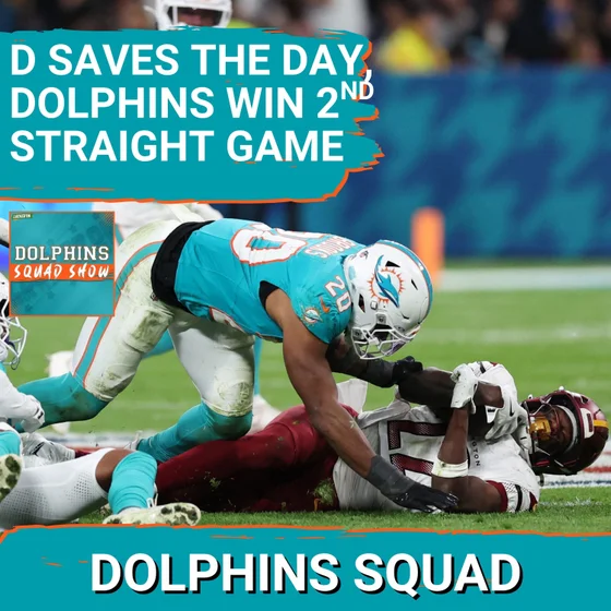 DOLPHINS SQUAD: Miami DOLPHINS SQUEAK BY Washington Commanders 16-13 in Overtime for 2nd STRAIGHT W